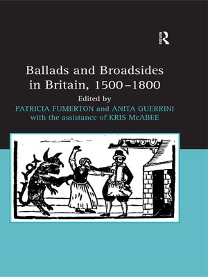 cover image of Ballads and Broadsides in Britain, 1500-1800